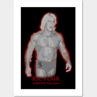 Ric Flair Tribute - dusty rhodes wrestling wwe macho man stone cold steve austin nwo bret hart razor ramon andre the giant four horsemen Posters and Art